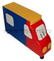 Напольная мягкая игрушка "Грузовик" каталка - «globural.ru» - Якутск