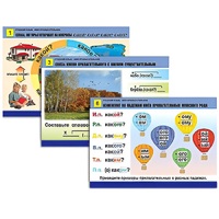 Комплект таблиц для начальной школы "Русский язык. Имя прилагательное" - «globural.ru» - Якутск