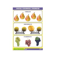 Таблица демонстрационная "Считаем, взвешиваем, сравниваем" (винил 70x100) - «globural.ru» - Якутск