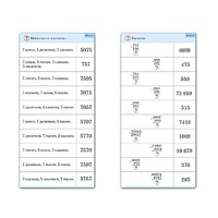 Комплект карточек (10) "Обучающий калейдоскоп. Сложение и вычитание в столбик" - «globural.ru» - Якутск