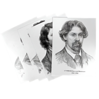 Комплект портретов отечественных и зарубежных художников  (22 штуки формат А3) - «globural.ru» - Якутск