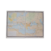 Учебная карта "Византийская империя и славяне в VI - ХI в.в. 1040*1420 мм" (матовое, 2-стороннее лам.) - «globural.ru» - Якутск