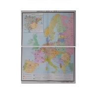 Учебная карта "Европа 1924-1939 гг" 1050*1420 мм (матовое, 2-стороннее лам.) - «globural.ru» - Якутск