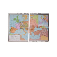 Учебная карта "Европа в 16 - первой половине 17 в.в." 1030*1420 мм (матовое, 2-стороннее лам.) - «globural.ru» - Якутск