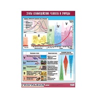 Таблица демонстрационная "Этапы взаимодействия человека и природы" (винил 100x140) - «globural.ru» - Якутск