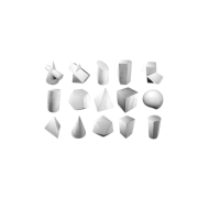 Комплект гипсовых моделей геометрических тел  - «globural.ru» - Якутск