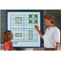 Магнитный плакат "Сотенный квадрат". (Серия "От 1 до 100") с методическими рекомендациями - «globural.ru» - Якутск