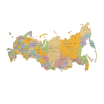 Административная карта России из дерева на стену "Родина моя" 900×511×30мм - «globural.ru» - Якутск