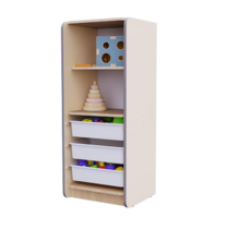 Открытый шкаф с ящиками из коллекции мебели «НЕГА» (цвет бежевый) - «globural.ru» - Якутск