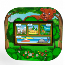 Профессиональный сенсорный настенный логопедический комплекс Мишка Logo 2 - «globural.ru» - Якутск