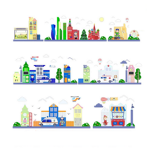 Набор декоративно- развивающих панелей «Городская среда» - «globural.ru» - Якутск