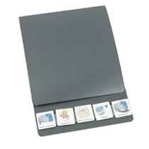 Коммуникативная книга с карточками PECS/ПЭКС (Большая, цвет серый) - «globural.ru» - Якутск