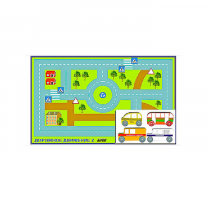 Игровой коврик "Дорожное движение - 2" с набором транспортных средств - «globural.ru» - Якутск