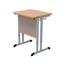 Стол ученический одноместный на плоскоовальной трубе 3-7 гр.р. - «globural.ru» - Якутск