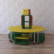 Модульный стеллаж "Весёлый робот" - «globural.ru» - Якутск