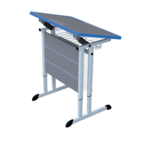 Стол ученический одноместный с наклоняемой столешницей 3-7 гр.р. - «globural.ru» - Якутск