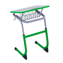 Парта одноместная с полиуретановой кромкой регулируемая по высоте и углом наклона столешницы - «globural.ru» - Якутск