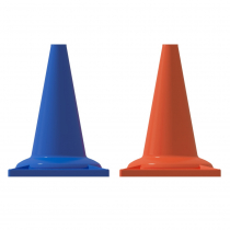 Набор конусов сигнальных 33 см (6 голубых + 6 оранжевых) - «globural.ru» - Якутск