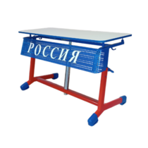 Стол ученический двухместный "Патриот-2о" на газовом лифте (р.гр. № 3-7 и наклоном столешницы) - «globural.ru» - Якутск