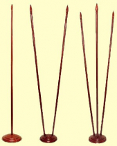 Подставка для флагов напольная с двумя отверстиями в сборе (дерево) - «globural.ru» - Якутск