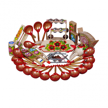 Набор шумовых инструментов (в том числе: треугольник, набор колокольчиков) - «globural.ru» - Якутск