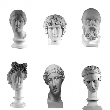 Комплект гипсовых моделей головы  - «globural.ru» - Якутск