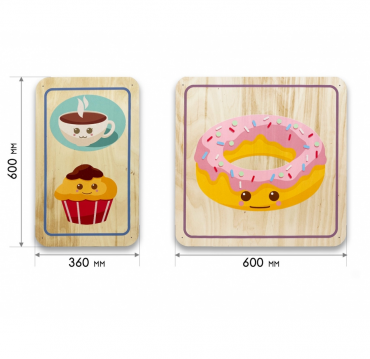 Набор стеновых панелей «Милая еда - Завтрак» - «globural.ru» - Якутск